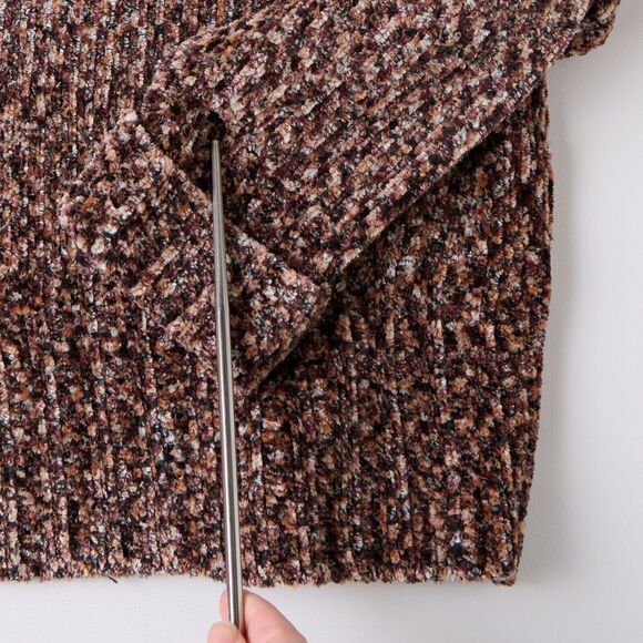 Vtg Carolyn Taylor Sweater Womens Sz L Knit Turtleneck Acrylic 90s Cottagecore - Picture 8 of 11